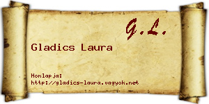 Gladics Laura névjegykártya